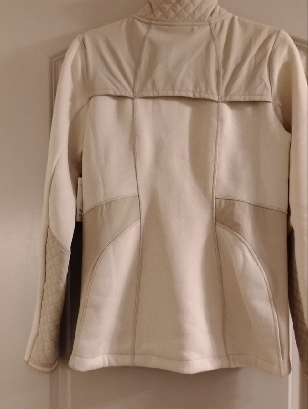 Athleta Cream Quilted-Accent Utility Jacket - Picture 6 of 7